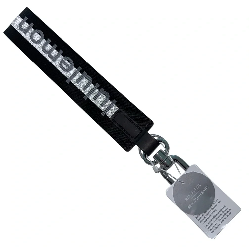 Lululemon Never Lost Keychain Reflective   Black/White/Silver - Picture 2 of 15